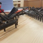 Rollerboard with steel rollers, studs and arms. The pivots are of brass.
