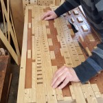 Fitting the sliders on the soundboard