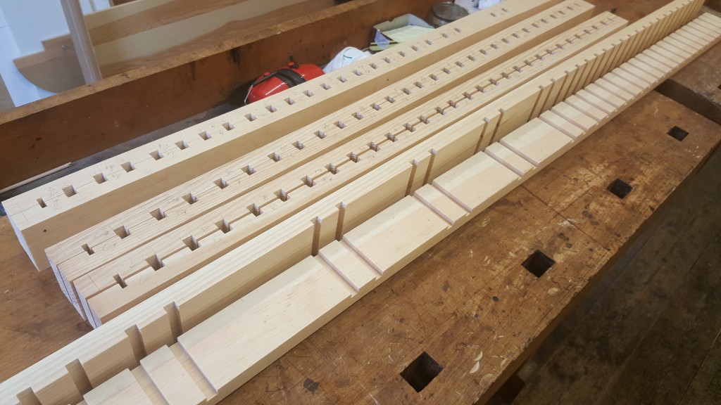 Chelsea Old Church - A start has been made with the pedal soundboards 2