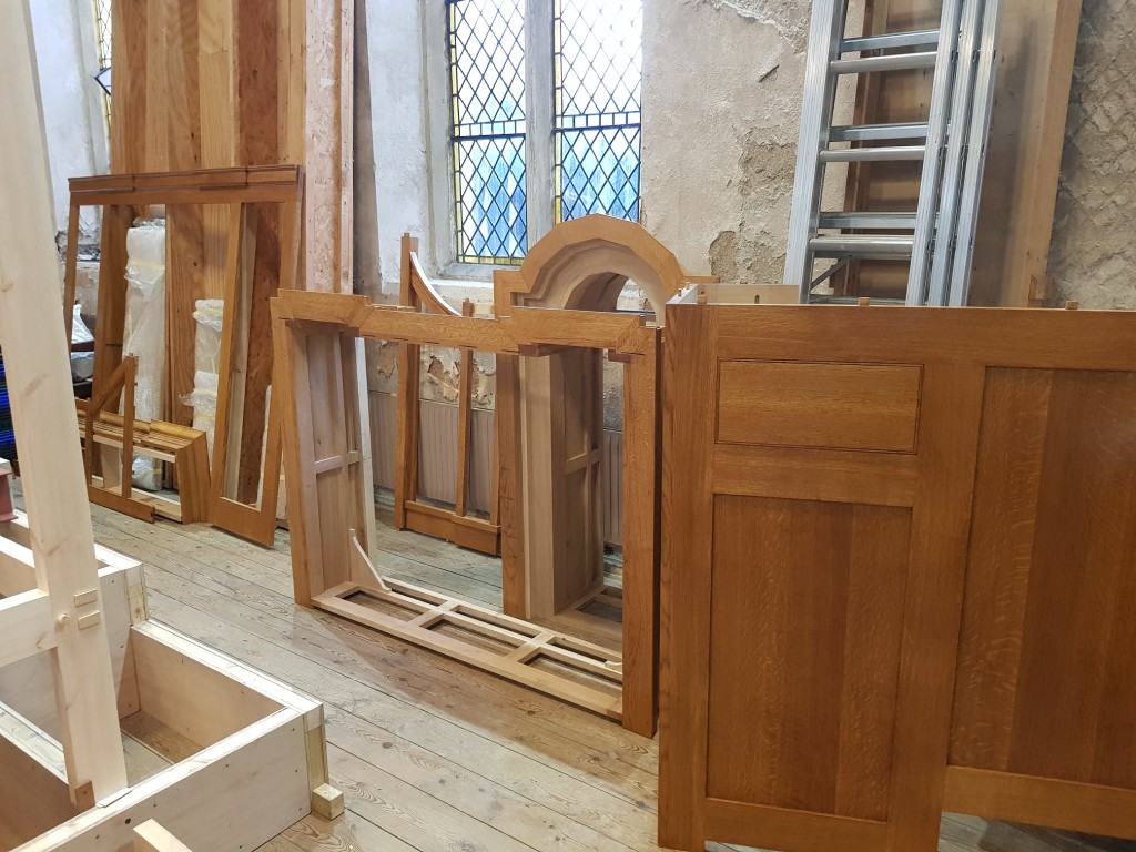Casework has arrived from Penny's Mill, Organ Case Maker 2